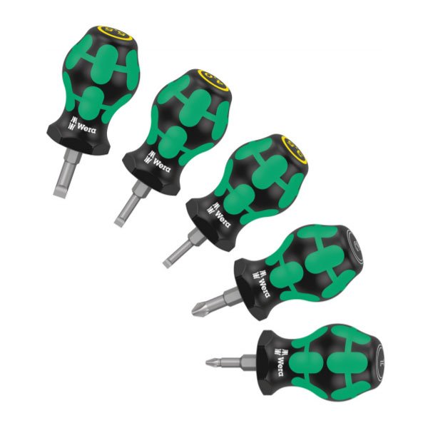 Wera Stubby PZ/SL Screwdriver 5 Pce Set  008871