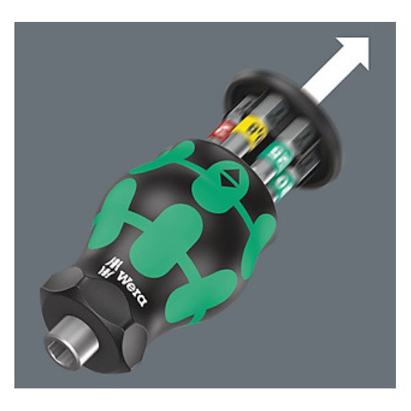 Wera Kraftform Kompakt Stubby Magazine 1 Bit Holding Screwdriver 008873