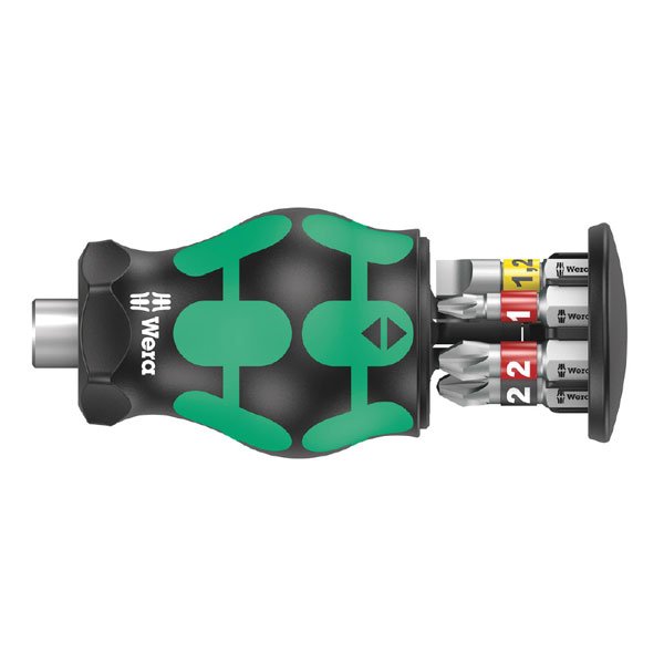 Wera Kraftform Kompakt Stubby Magazine 2 Bit Holding Screwdriver 008874
