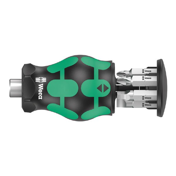 Wera Kraftform Kompakt Stubby Magazine 5 Bit Holding Screwdriver 008878