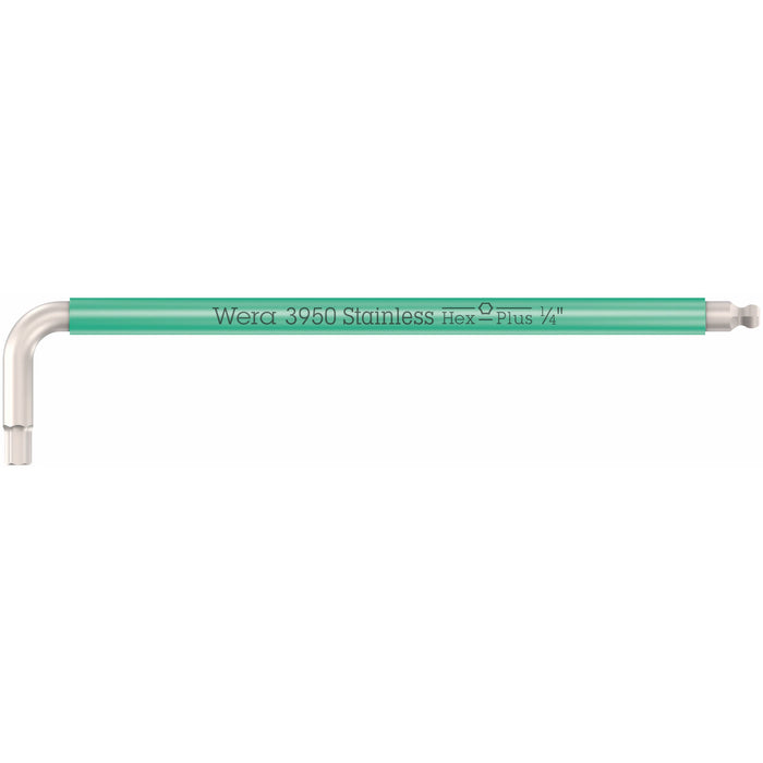 Wera 3950 Multicolour Hex L-Key Imperial Stainless 1/4