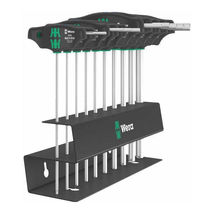 Wera 454/10 HF Set Imperial 2 Screwdriver Set T-Handle Hex-Plus with Holding Function Imperial 10 Piece 023454