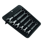 Wera Joker 6 Piece Ratcheting Combination/Double Open-Ended Wrench Set 020022