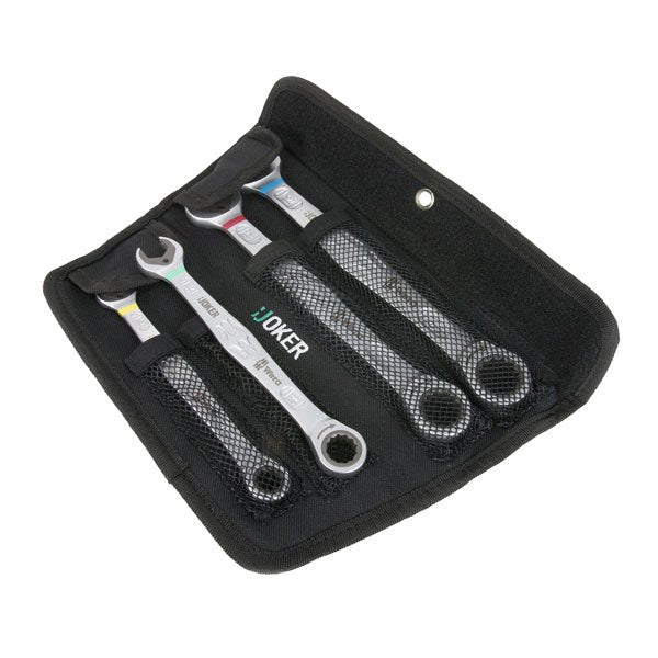 Wera 4 Piece Joker Ratcheting Combination Wrench Set 073290