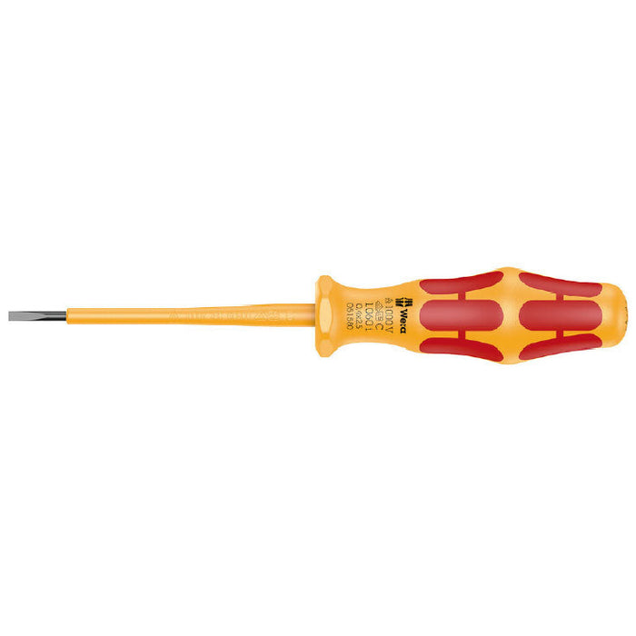 Wera 1060 i VDE Insulated Kraftform Slotted Screwdrivers
