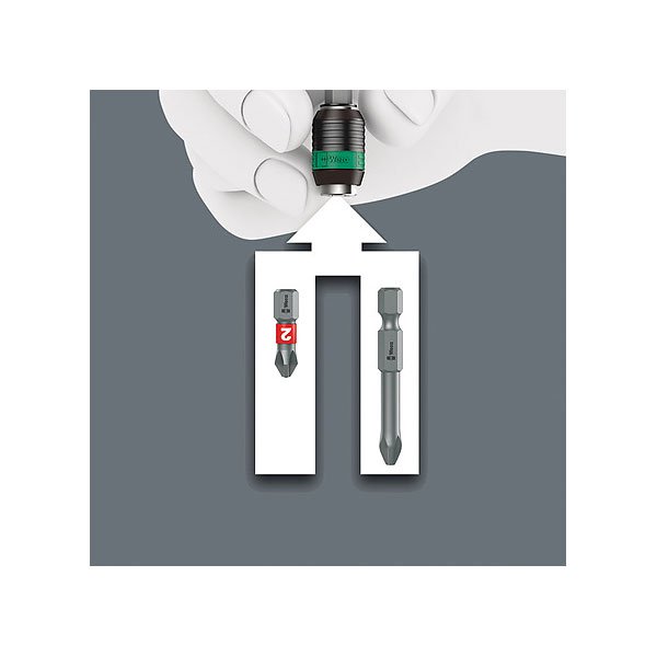 Wera 889/4/1 Rapidaptor Free-Running Bit Holder 1/4