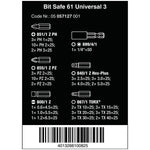 Wera Bit-Safe 61 Universal 3 61 Pce Insert Bit Set 057127