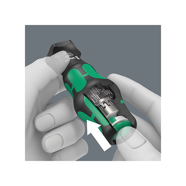 Wera 826 T Kraftform Turbo Bit Holder with Rapidaptor Quick-Release Chuck 057480