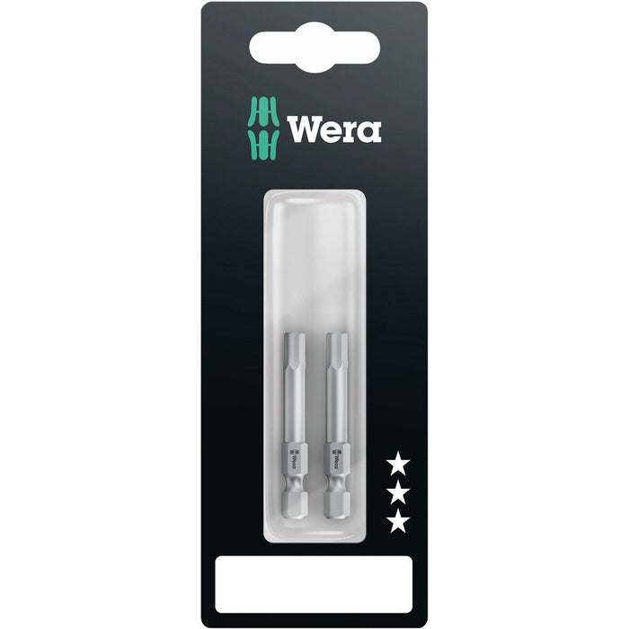 Wera 840/4 Z Hex-Plus Bit for Hex Socket Screws 50mm 2 Pce