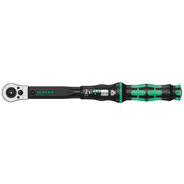 Wera Click-Torque C2 Torque Wrench Push 20-100Nm 075625