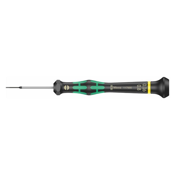 Wera 2035 Micro Slotted Precision Screwdriver 0.16x0.8x40mm 117990