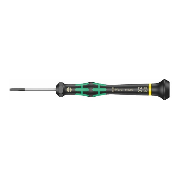 Wera 2035 Micro Slotted Precision Screwdriver 0.40x2x40mm 118005