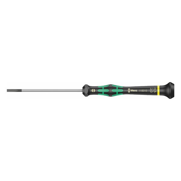 Wera 2035 Micro Slotted Precision Screwdriver 0.50x3x80mm 118010