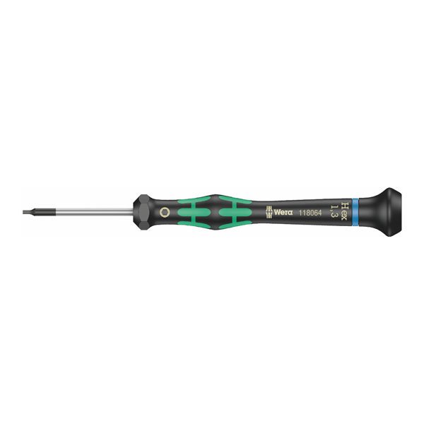 Wera 2054 Micro Hex Precision Screwdriver 1.3x40mm 118064