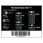 Wera Patio Construction Set T 1, 17 Pce 134021