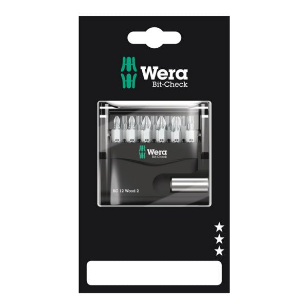Wera Bit-Check 12 Wood 2 Bit Set 12 Pce 136391